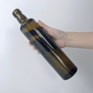 Vente en gros pas cher bouteille ronde vide vert foncé de 200ml bouteille d'huile d'olive <span class=keywords><strong>250</strong></span> ml 500ml 700ml - Product Image 2
