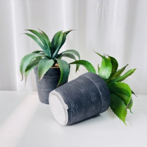 Maceta de Plástico con Imitación Realista de Aloe <span class=keywords><strong>Vera</strong></span>, Planta <span class=keywords><strong>en</strong></span> Maceta para el Día de San Valentín, Decoración de Mesa para el Hogar, Arreglo de Vegetación Verde - Product Image 6