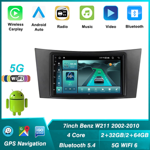 Sistema Multimedia para Automóvil con Navegación GPS Android y Carplay DSP de 7 Pulgadas para <span class=keywords><strong>Mercedes</strong></span> Benz W211 E200/220/300/<span class=keywords><strong>320</strong></span> GLS350 W209 - Product Image 2
