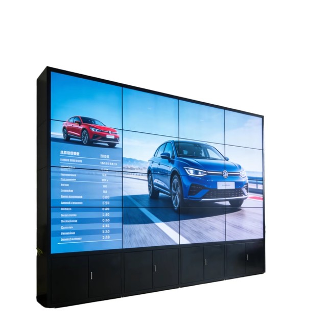 55 Onch 4*4 Indoor 4K Spliced Video Wall | OEM Digital Poster Controller Animated Graphic Function Direct-Lit LED Built-In CMS