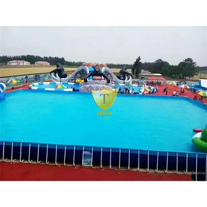 <span class=keywords><strong>Piscine</strong></span> hors sol commerciale populaire, à structure ronde en acier, taille personnalisable, étanche et écologique, avec garantie de 3 ans - Product Image 3