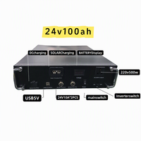 Réfrigérateur-congélateur solaire portable mobile avec panneau et batterie 24V 100Ah Lifepo4 1000W solaire 40A MPPT