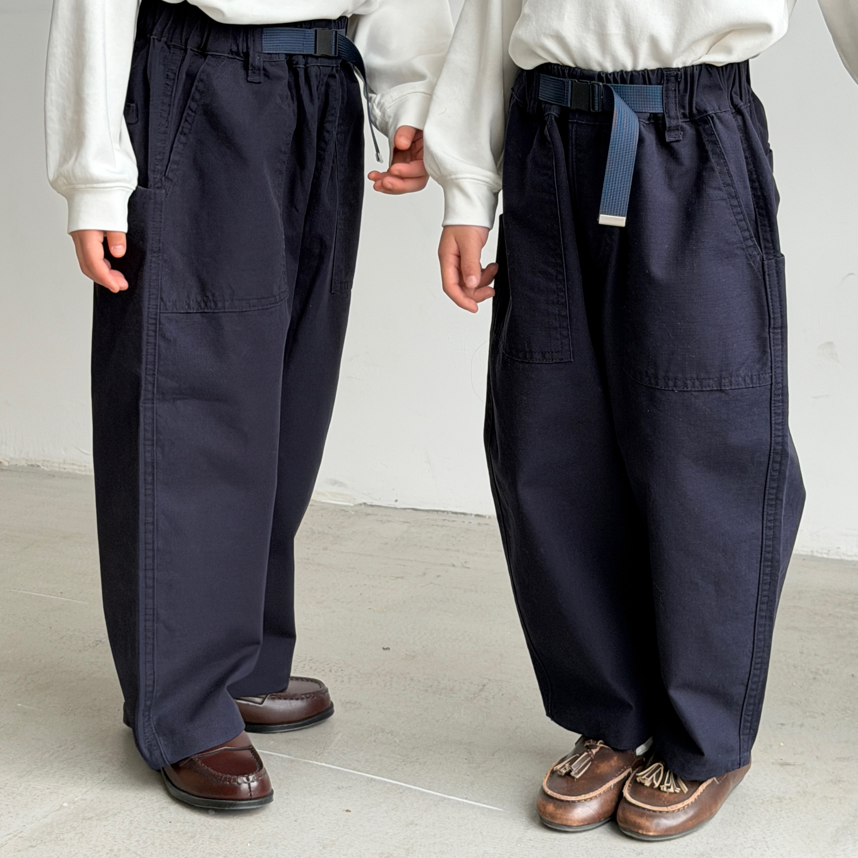 Pantalon yamamoto en lin bleu
