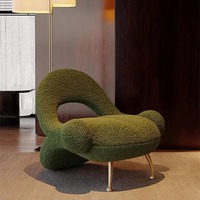 Fauteuil de repos unique et créatif de style crème pour les balcons, les tables de réception et les salles d'attente des salons de beauté
