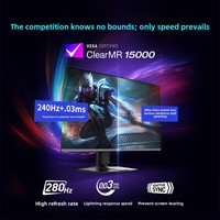 Moniteur de jeu Mag271qp Qd-oled X28 27 pouces 2k 280hz Qd-oled 0.03ms Type-c anti-lumière bleue, réglable en hauteur et rotatif
