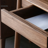 Bureau d'écriture moderne en bois massif, table d'ordinateur pour bureau à domicile, taille personnalisée, pour chambre à coucher, avec design ergonomique