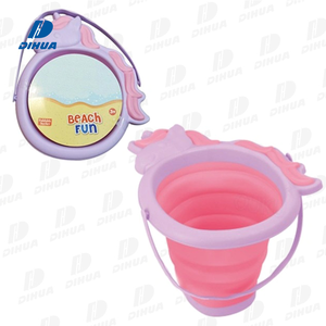 Seau <span class=keywords><strong>de</strong></span> plage <span class=keywords><strong>pliable</strong></span> dinosaure licorne seau <span class=keywords><strong>de</strong></span> <span class=keywords><strong>sable</strong></span> en silicone <span class=keywords><strong>pliable</strong></span> pour enfants jeu d'eau en plein air <span class=keywords><strong>jouet</strong></span> <span class=keywords><strong>de</strong></span> <span class=keywords><strong>sable</strong></span> peu encombrant - Product Image 2