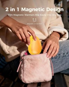 Calentador de Manos Recargable con Forma de Mango y Luz Nocturna, Calentador de Bolsillo Portátil 2 en 1, Banco de Energía, Regalo de Invierno para Chicas - Product Image 5