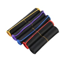 Tapis de Souris et Clavier Noir Durable de Style Simple 2026 LW en Promotion avec Bordures de Couleurs Variées et Échantillons Gratuits