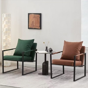 Fauteuil inclinable moderne en métal K, fauteuil d'appoint, siège de détente pour salon, hôtel, appartement - Product Image 2