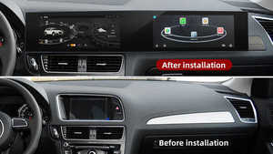 12.3 pollici Android doppio schermo per <span class=keywords><strong>Audi</strong></span> <span class=keywords><strong>Q5</strong></span> 2009-2017 autoradio lettore multimediale CarPlay DSP navigazione <span class=keywords><strong>GPS</strong></span> - Product Image 2
