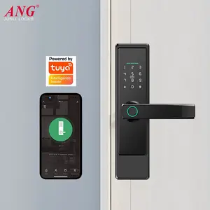Tuya cửa thông minh khóa pin cung cấp điện 6V Khóa cửa điện tử thông minh mật mã khóa cửa