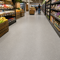 Heterogener Rutschfester Wasserdichter PVC-Bodenbelag in Rollenform für Büro, Einzelhandel, Küche und Krankenhaus