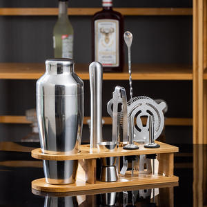 Juego de 10 Piezas de Coctelera Profesional de Acero Inoxidable Completamente Manual - Product Image 5