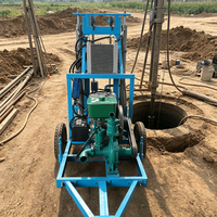 Machine de forage de puits d'eau à base fixe de 200 m avec plateforme à fixation par boulons pour sites permanents