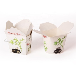 PLA or PE coated biodegradable paper noodle box