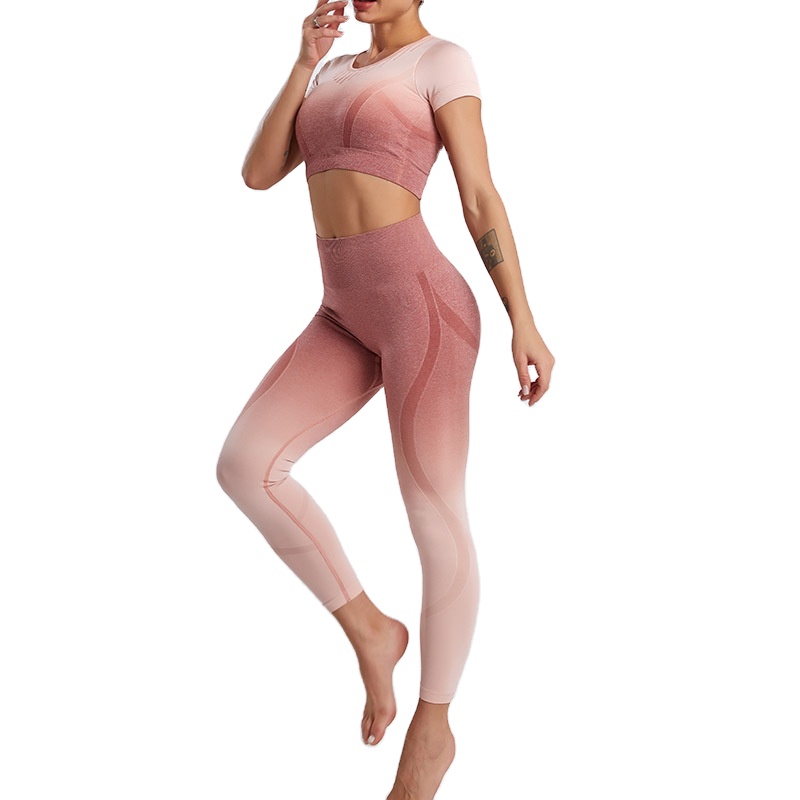 Оптовая продажа, женские спортивные комплекты для фитнеса, одежда для йоги и комплекты для фитнеса в тренажерном зале