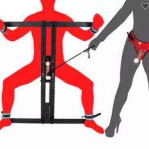 Chaise de sexe Scrotum Punition Mâle Esclave Formation avec Gode Plug Anal Outil de Fixation de Pénis BDSM Bondage Cheville Poignets pour Hommes - Product Image 6