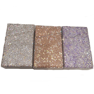 ÉTUI À CIGARETTES FLIP TOP aluminium 20S BLING strass (SW77225D) - Product Image 4