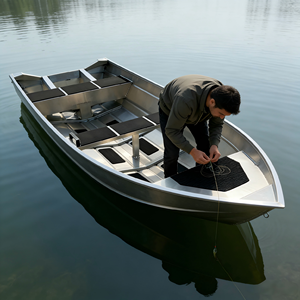 Bote de Aluminio de 2.5m con Tanque de Cebo para <span class=keywords><strong>Pesca</strong></span>, Caza de Patos, Recreación, Transporte y Trabajo, Tamaño Personalizado - Product Image 3