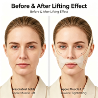 Bandeau facial réutilisable en V pour le sommeil, sangle de lifting anti double menton, sangle amincissante pour le visage, modelateur physique de la mâchoire, à porter jour et nuit