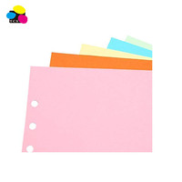 Eco friendly 100 Pack wholesale 3 Hole Punch Section with 1/5cut tab for binder