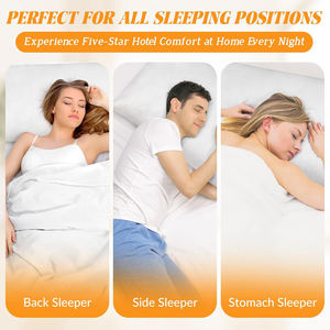 Almohadas de cama de bambú para dormir de <span class=keywords><strong>Hotel</strong></span> de 5 estrellas, 50x70cm, calidad de <span class=keywords><strong>Hotel</strong></span>, relleno alternativo, almohada de soporte firme mediana - Product Image 6