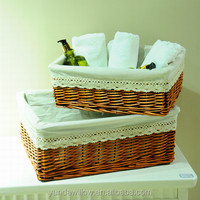 Saule + doublure Matériel Cadeaux Paniers à linge En Gros