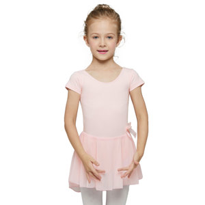 AM000002 <span class=keywords><strong>Justaucorps</strong></span> de ballet pour tout-petits pour filles <span class=keywords><strong>Justaucorps</strong></span> de <span class=keywords><strong>danse</strong></span> avec jupe <span class=keywords><strong>classique</strong></span> à manches courtes Robe de ballerine - Product Image 6