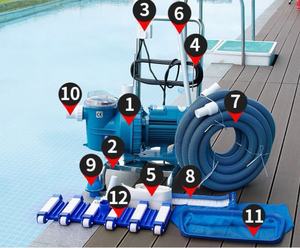 Juegos completos de limpieza de estanques de agua manual, máquina aspiradora para <span class=keywords><strong>piscinas</strong></span>, todas las herramientas de limpieza - Product Image 1