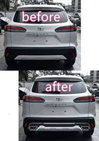 Protecteur de pare-chocs avant et arrière noir PP avec lumière LED Kit de carrosserie pièce extérieure automatique pour Toyota Corolla Cross 2021
