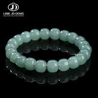 JD GEMS Pulsera de Jadeíta de Guatemala de Alta Imitación de 8-10 mm, Diferentes Estilos, Pulseras y Brazaletes para Mujer