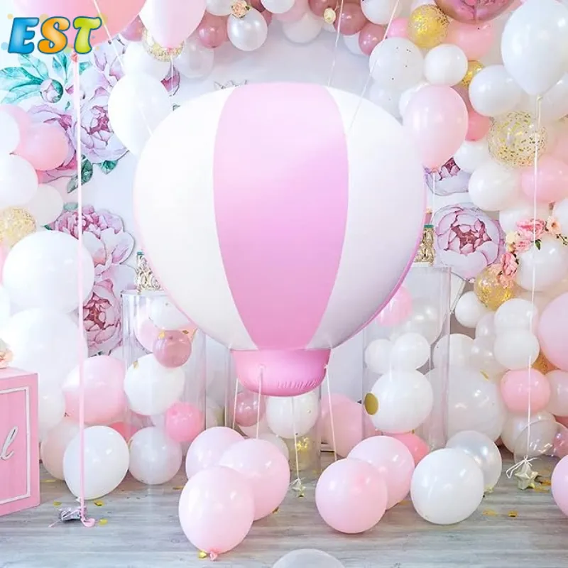 Demi ballon à Air chaud rose blanc PVC hélium ballon à Air chaud pour les décorations de filles pour anniversaire mariage bébé douche