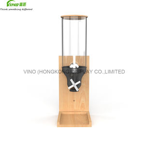 Distributeur de tubes en plastique de qualité alimentaire à tuyau unique en bois de bouleau distributeur de poudre croquettes - Product Image 3