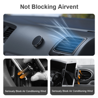 Support magnétique universel pour téléphone portable OEM, support de téléphone portable magnétique miniature en alliage portable pour tableau de bord de voiture, montage mural, support pour clés