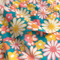 Kain Katun Lawn 100S Grosir, Lembut, Bernapas, Ringan, Kain Katun Cetak Kustom, Tekstil 58gsm