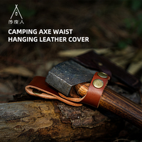 Housse de protection pour hache en cuir réglable Housse de couteau pour les activités de plein air-pour les excursions d'escalade Accessoires de camping pour les bûcherons