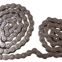 Cadena industrial de aleación de alta resistencia a la tracción 100-1R cadena de rodillos de transmisión de paso corto para diversas industrias