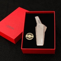 Briquet torche JOBON nouveau style personnalisé, flamme minimaliste, rechargeable au gaz butane, accessoire pour cigares/cigarettes, cadeaux promotionnels