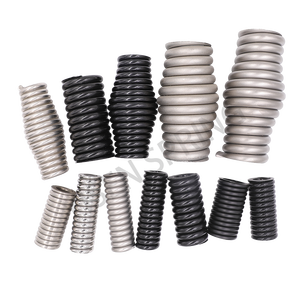 Ressort de compression de forme tambour de haute précision sur mesure, diamètre de fil 4,0-10,0 mm, finition noire/argentée, ressorts hélicoïdaux de qualité industrielle - Product Image 2