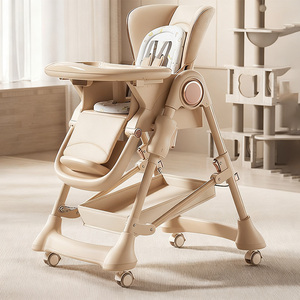 เก้าอี้ให้อาหารสูงพับได้ด้วยคลิกเดียวเป็นมิตรกับสิ่งแวดล้อมสำหรับจัดเก็บง่ายดีไซน์พกพาสะดวก - Product Image 4