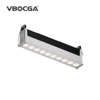 6W 10W Dimmable LED Grille Lumière Moderne Anti-Éblouissement Carré Linéaire Downlight avec Corps en Aluminium Projecteur Intérieur pour Hôtel
