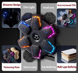 Gymbopro Musical <span class=keywords><strong>Boxing</strong></span> <span class=keywords><strong>Pro</strong></span>, Máquina Inteligente de boxeo musical montada en la pared - Product Image 4