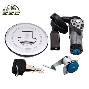 Motorefit pour Honda CBF125 Kit de serrures de moto avec interrupteur d'allumage Bouchon de réservoir de carburant Clé de verrouillage de siège - Product Image 1