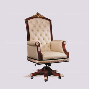 Muebles de Oficina Rococó, Mesa y <span class=keywords><strong>Silla</strong></span> de Oficina de Lujo, <span class=keywords><strong>Diseño</strong></span> de <span class=keywords><strong>Escritorio</strong></span> de Oficina de Madera - Product Image 6