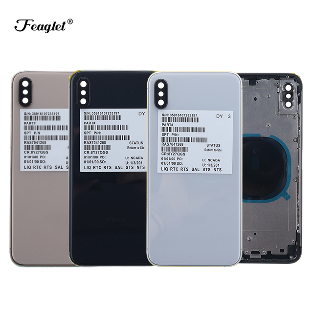 Feaglet Brand Series Wholesale Mobile Phone Original Back Glass Cover Housing Replacement for iPhone X Xs XsMax Back Housing