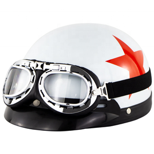 Media cara inteligente moto casco de novedad de retro aventura de la motocicleta de carreras - Product Image 4