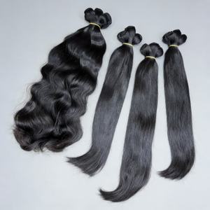 Extensiones de Cabello Humano Rizado Kinky Birmano de Venta Caliente, Cabello Virgen Vietnamita sin Procesar, Paquetes a Granel de Doble Trama, Proveedores - Product Image 6