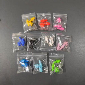 Ensemble de natation en silicone souple, pince-nez étanche + bouchons d'oreilles avec boîte pour le surf, la plongée et l'apprentissage de la natation, accessoires - Product Image 4