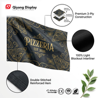Drapeaux personnalisés et bannières 3x5ft (90x150cm) avec logo, 100% polyester, double face, anti-UV, drapeau promotionnel pour les magasins alimentaires
